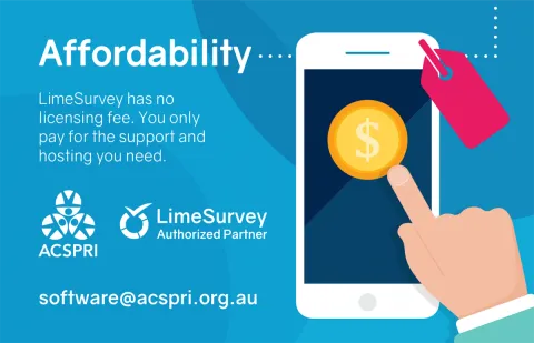 ACSPRI Limesurvey enterprise hosting and support Infographic  - Affordability