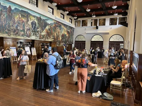 photos of the main hall in the Holme Building at the ACSPRI 2024 Conference